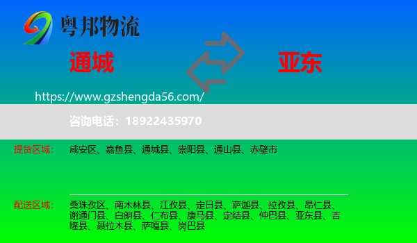 通城县到亚东县物流专线