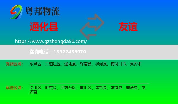 通化县到友谊县物流专线