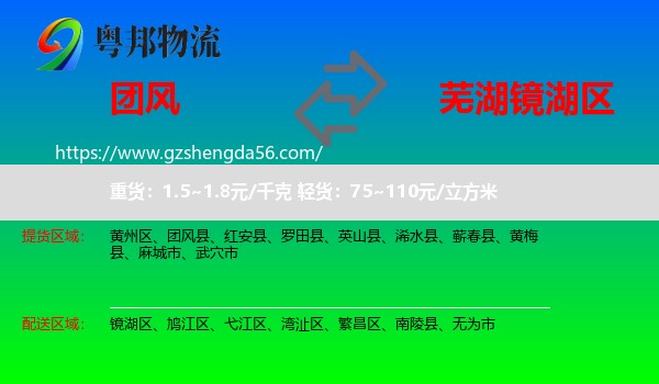 团风县到镜湖区物流专线