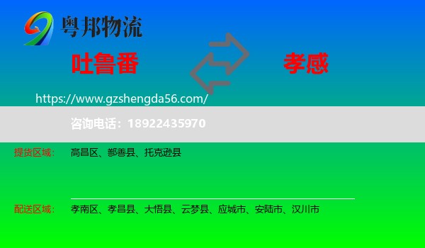 吐鲁番到孝感物流