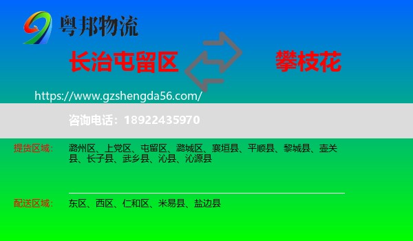 屯留区到攀枝花物流