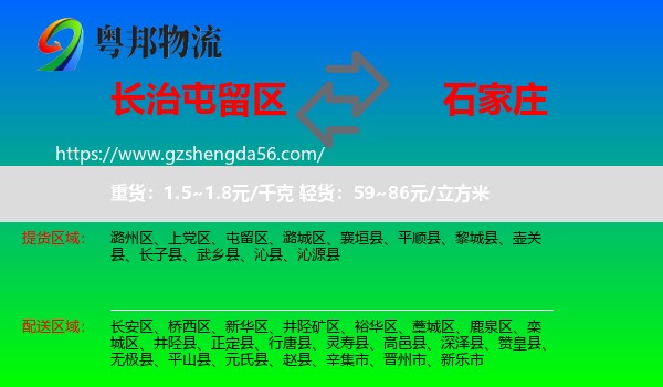 屯留区到石家庄专线