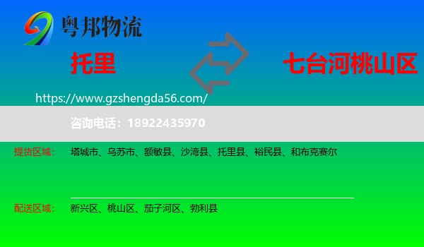 托里县到桃山区物流专线