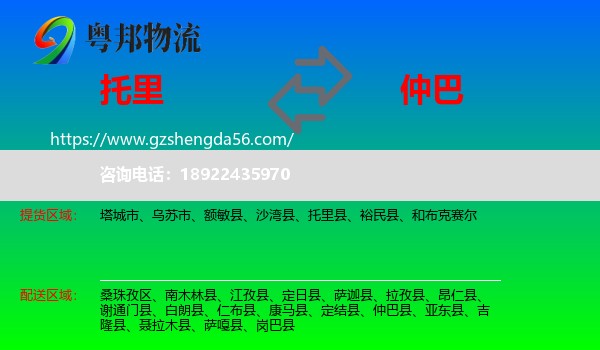 托里县到仲巴县物流专线