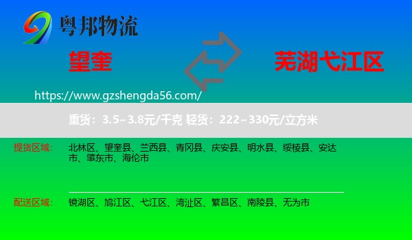望奎县到弋江区物流专线