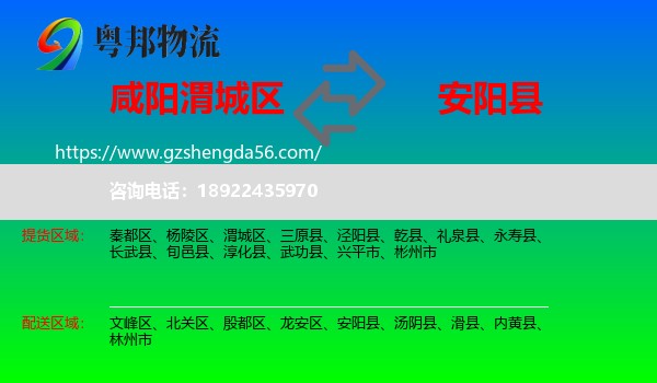 渭城区到安阳县物流专线