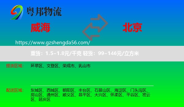 威海到北京专线