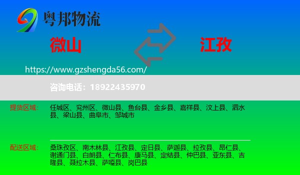微山县到江孜县物流专线