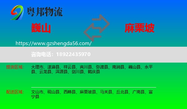 巍山县到麻栗坡县物流专线