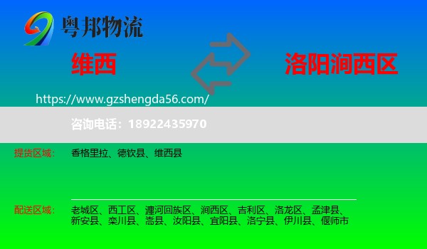 维西县到涧西区物流专线