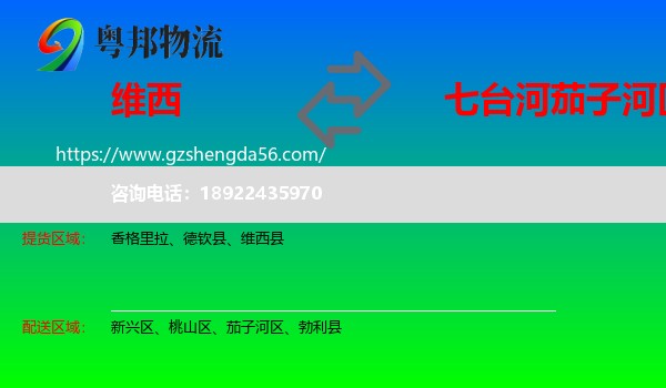 维西县到茄子河区物流专线