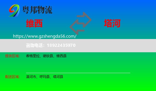 维西县到塔河县物流专线