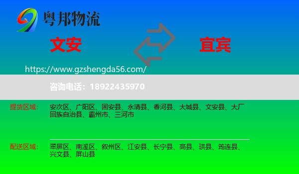 文安县到宜宾物流