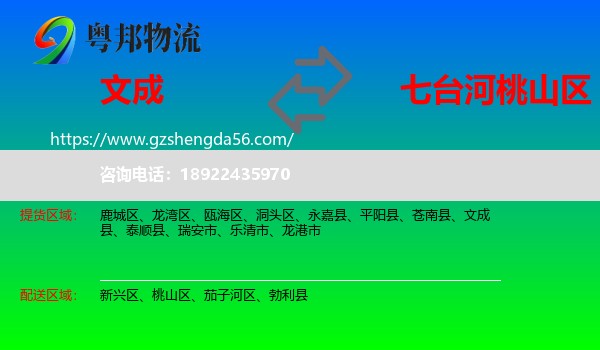 文成县到桃山区物流专线