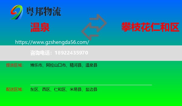 温泉县到仁和区物流专线