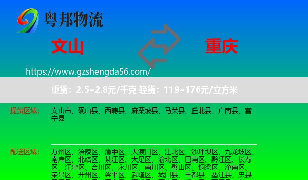 文山到重庆专线