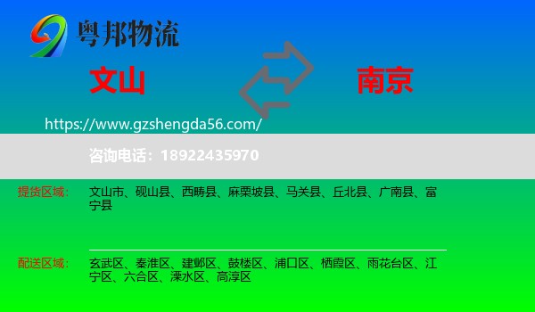 文山到南京专线