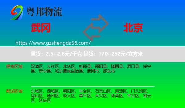 武冈市到北京专线