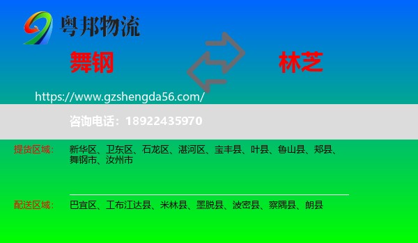 舞钢市到林芝物流