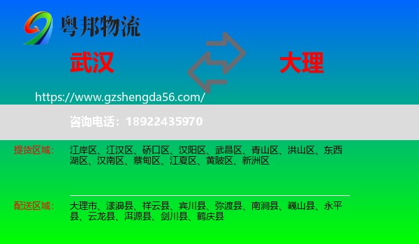 武汉到大理物流