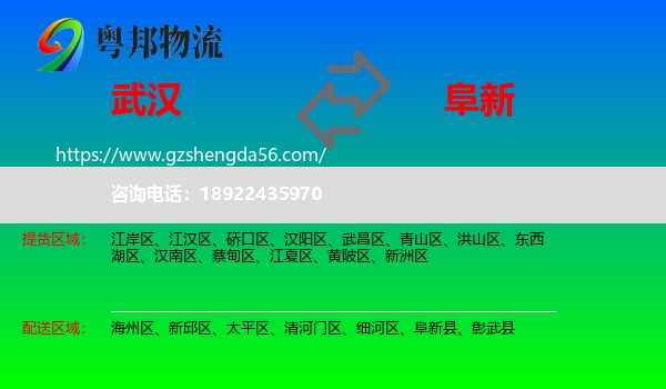 武汉到阜新物流
