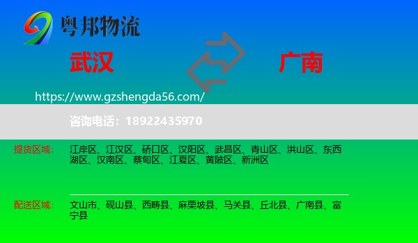武汉到广南县物流专线