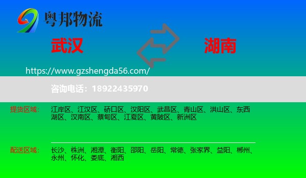 武汉到湖南物流