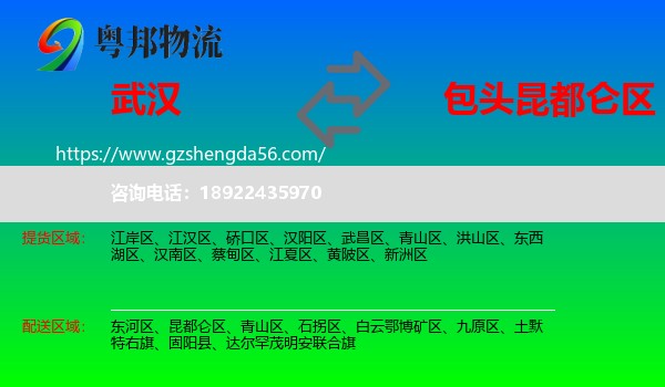 武汉到昆都仑区物流专线