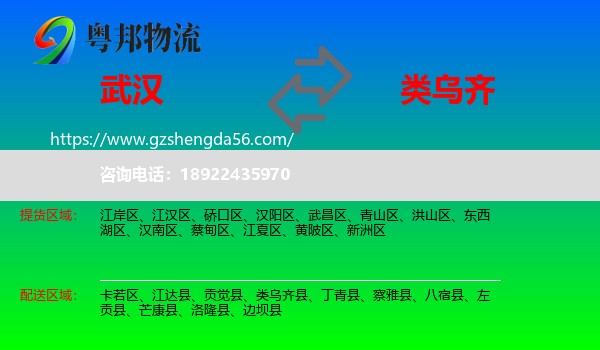 武汉到类乌齐县物流专线