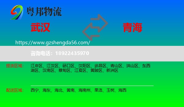 武汉到青海物流