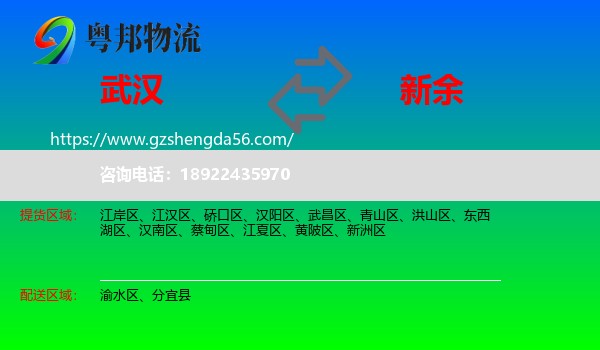 武汉到新余物流