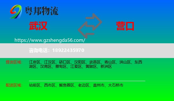 武汉到营口物流