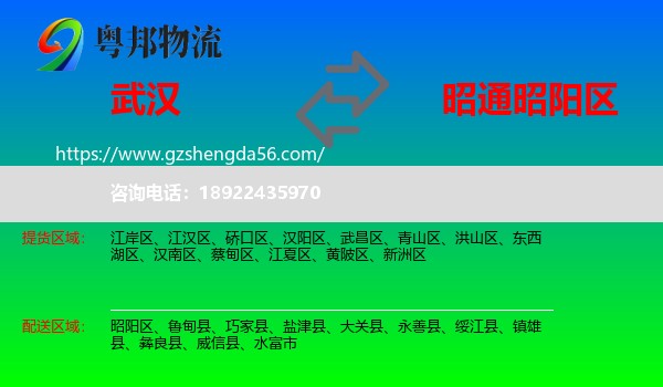 武汉到昭阳区物流专线