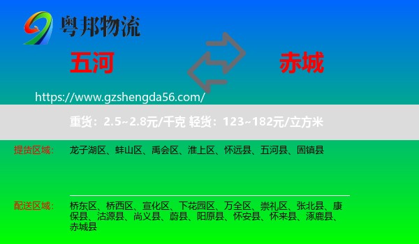 五河县到赤城县物流专线