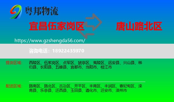 伍家岗区到路北区物流专线