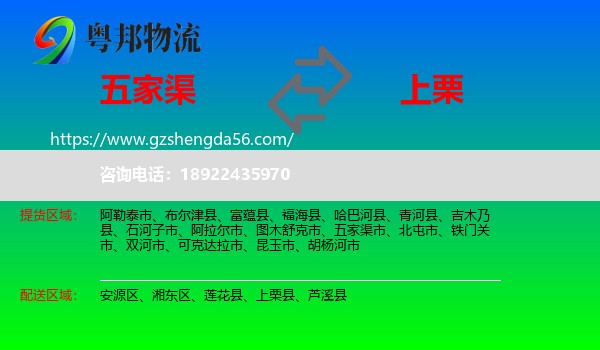 五家渠市到上栗县物流专线