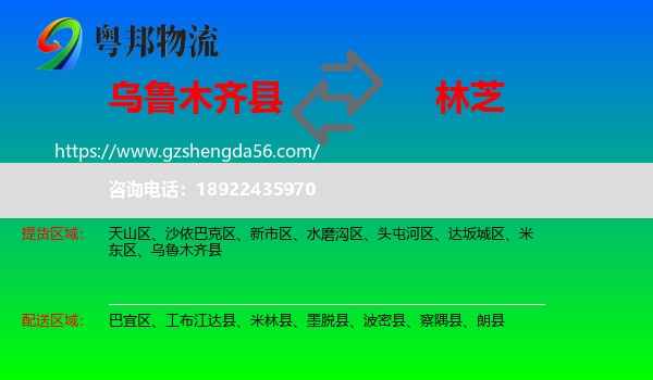 乌鲁木齐县到林芝物流