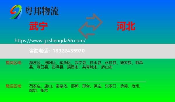 武宁县到河北物流