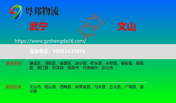 武宁县到文山物流