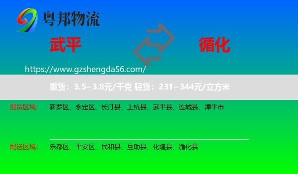 武平县到循化县物流专线