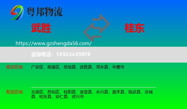 武胜县到桂东县物流专线