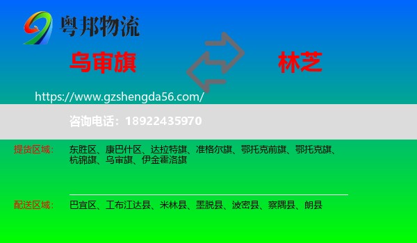 乌审旗到林芝物流