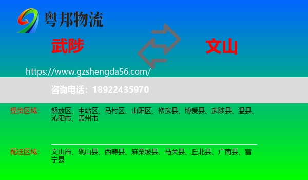 武陟县到文山物流
