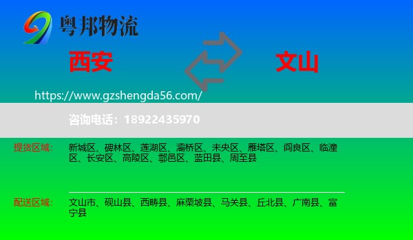 西安到文山物流
