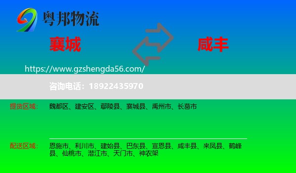 襄城县到咸丰县物流专线