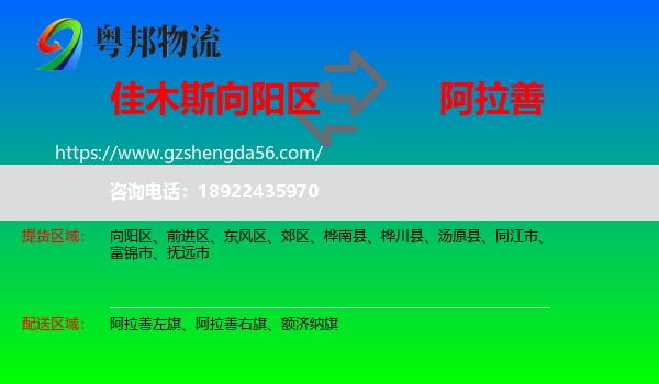 向阳区到阿拉善盟物流专线