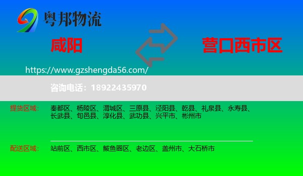 咸阳到西市区物流专线