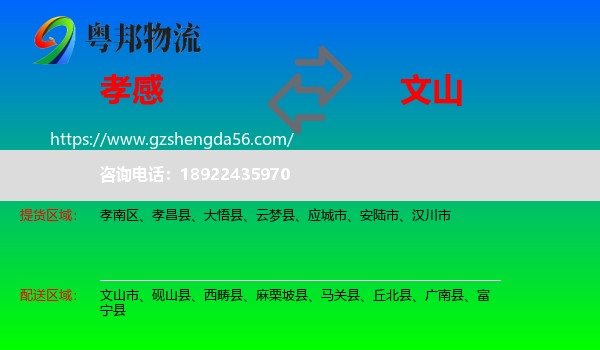 孝感到文山物流专线