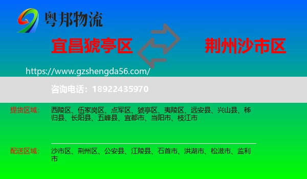 猇亭区到沙市区物流专线