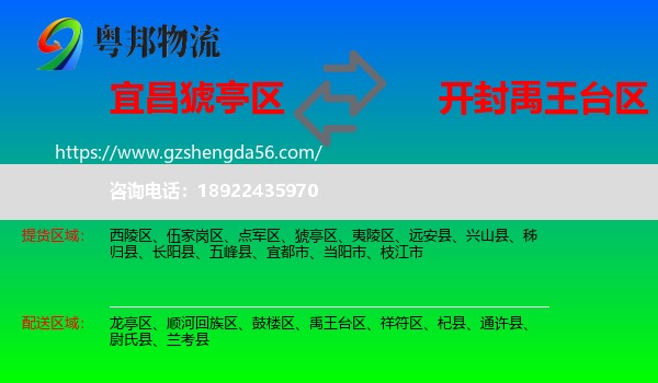 猇亭区到禹王台区物流专线